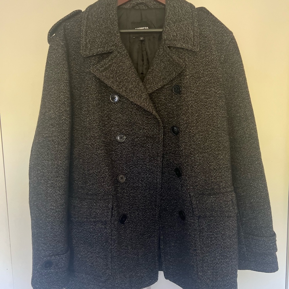 Short Military-Style Peacoat